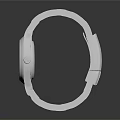 Stylish Modern Watch With Metal Strap Dark Dial And Roman Numerals