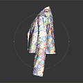 Vibrant Floral Pattern Jacket With Colorful Flower Prints And Modern Style