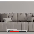 Modern Multiplayer Sofa Aleal Double Sofa Double Sofa 3d model