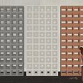 Silent partition cement brick partition cement brick partition wall hollow brick partition hollow brick partition wall 3d model