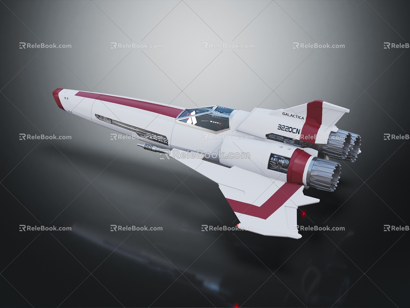 Modern Fighter Fighter Fighter Sci-fi Fighter 3d model