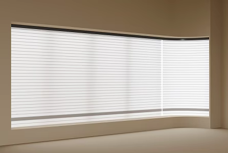 modern venetian blinds curtain 3d model