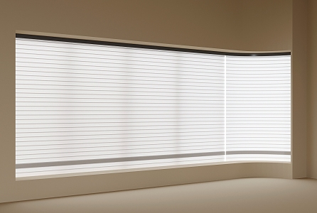 modern venetian blinds curtain 3d model