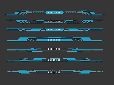 Modern border technology sense 3d model