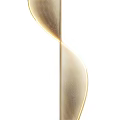 Elegant Modern Spiral Wave Golden Chandelier With Sleek Curved Design For Interior Decor
