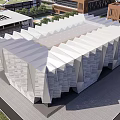 Cultural Center Architecture Art Center Architecture Gymnasium Architecture 3d model