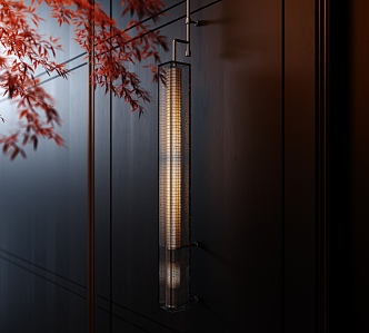 Modern metal strip wall lamp glass wall lamp hotel wall lamp aisle wall lamp hollow wall lamp 3d model