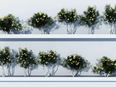 Modern Trees Trees 3d model Modern Trees Trees 3d model