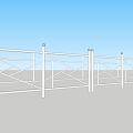 Modern Railing 3d model