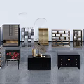 Modern Entryway Cabinets And Stylish Sideboards With Various Functional Designs 3d model