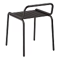 Black Metal Chair With Sleek Modern Design For Home Dining Furniture