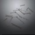 Architectural Metal Railings and Handrails for Building Construction Safety Design