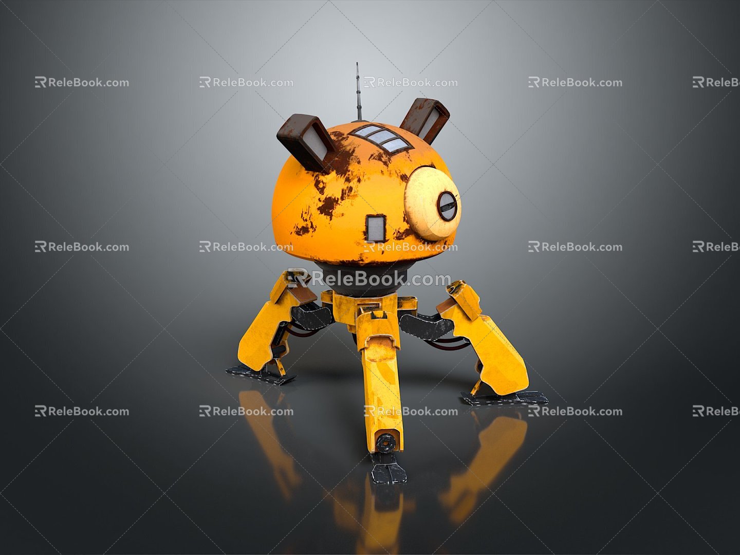 Robot Robot Assistant Small Robot Robot Butler Robot Butler Figure Game Figure 3d model