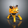 Robot Assistant Small Robot Butler Robot Butler Figure Game Figure 3d model