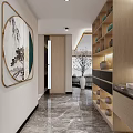Modern Entertainment Room Interior With Comfortable Sofa TV Gaming Area And Decorative Lights