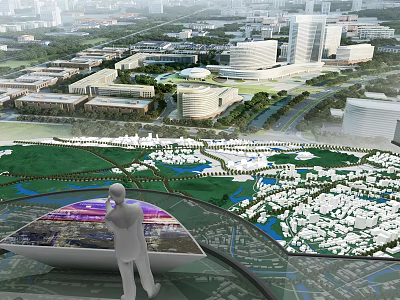 Advanced Commercial Equipment For Urban Planning Model 3D Architectural Display And City Layout 3d model