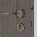 Modern Wall Sconce Featuring Round Shape And Long Bar On Wooden Background