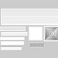 Various Air Conditioner Vents with Different Grille Slotted and Square Designs
