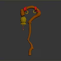 Scepter Ancient Scepter Cane Ancient Scepter Magic Scepter Metal Scepter Classical Scepter Magic Scepter 3d model