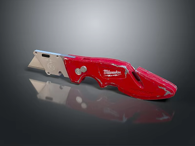 paper cutter knife wallpaper knife old wallpaper knife rusty wallpaper knife art knife stationery office supplies 3d model