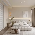 Modern Living Dining Room Interior With Curved Sofa Round Coffee Table Wave Rug And Soft Lighting