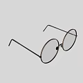 Elegant Round Frame Jewelry Glasses With Fashionable Design And Shiny Details