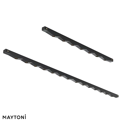 Modern Linear Downlights and Spotlights with Multiple LED Lamps for Ceiling 3d model