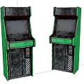 Modern game machine Old game machine 3d model