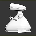 White Desktop Smart Robot With Camera Eyes And Movable Arms For Computer Users