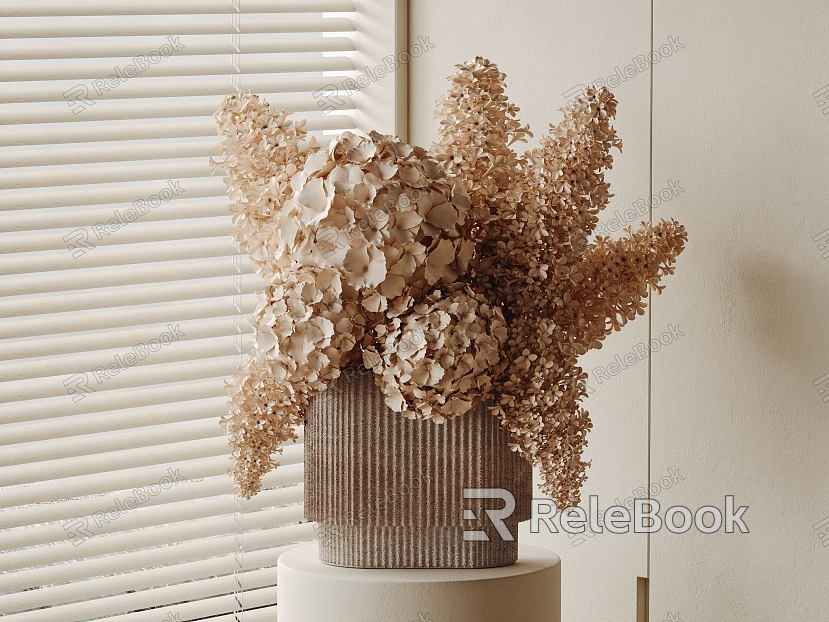 Modern Vase Flower Art model