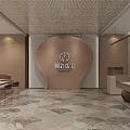 Luxury Modern Jewelry Store Interior with Marble Counter Display Cases and Elegant Lighting