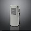 Modern Electric Vehicle Charging Station With White Exterior Display Screen And Charging Cable