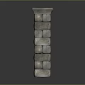 Landscape Feature Composed Of Stacked Gray Stone Blocks Forming Pillar With Flat Top Surface