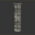 Pillars Stone Pillars Old Stone Pillars Classical Stone Pillars Greek Stone Pillars Ancient Greek Stone Pillars Outdoor Items 3d model