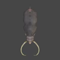 Realistic Mammoth 3D Model With Long Curved Tusks And Gray Body