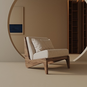 modern leisure chair 3d model