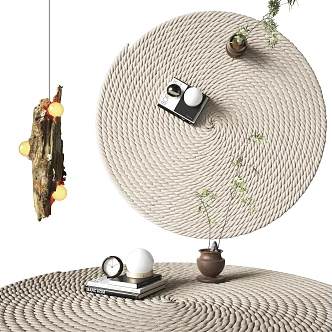 Modern Round Carpet 3d model