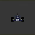 Blue Gordon Murray Racing Car with ELF Logo Number 3 and Streamlined Body Design