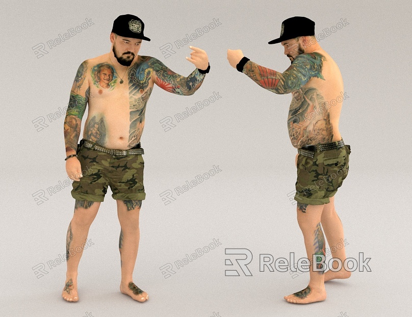 Tattoo Man model