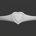 Stylish Elegant Gold Ring With Heart Shaped Gemstone And Simple Design