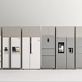 Modern refrigerator embedded refrigerator double door refrigerator single door refrigerator 3d model