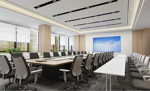 Conference Room Honor Wall Image Wall 3d model