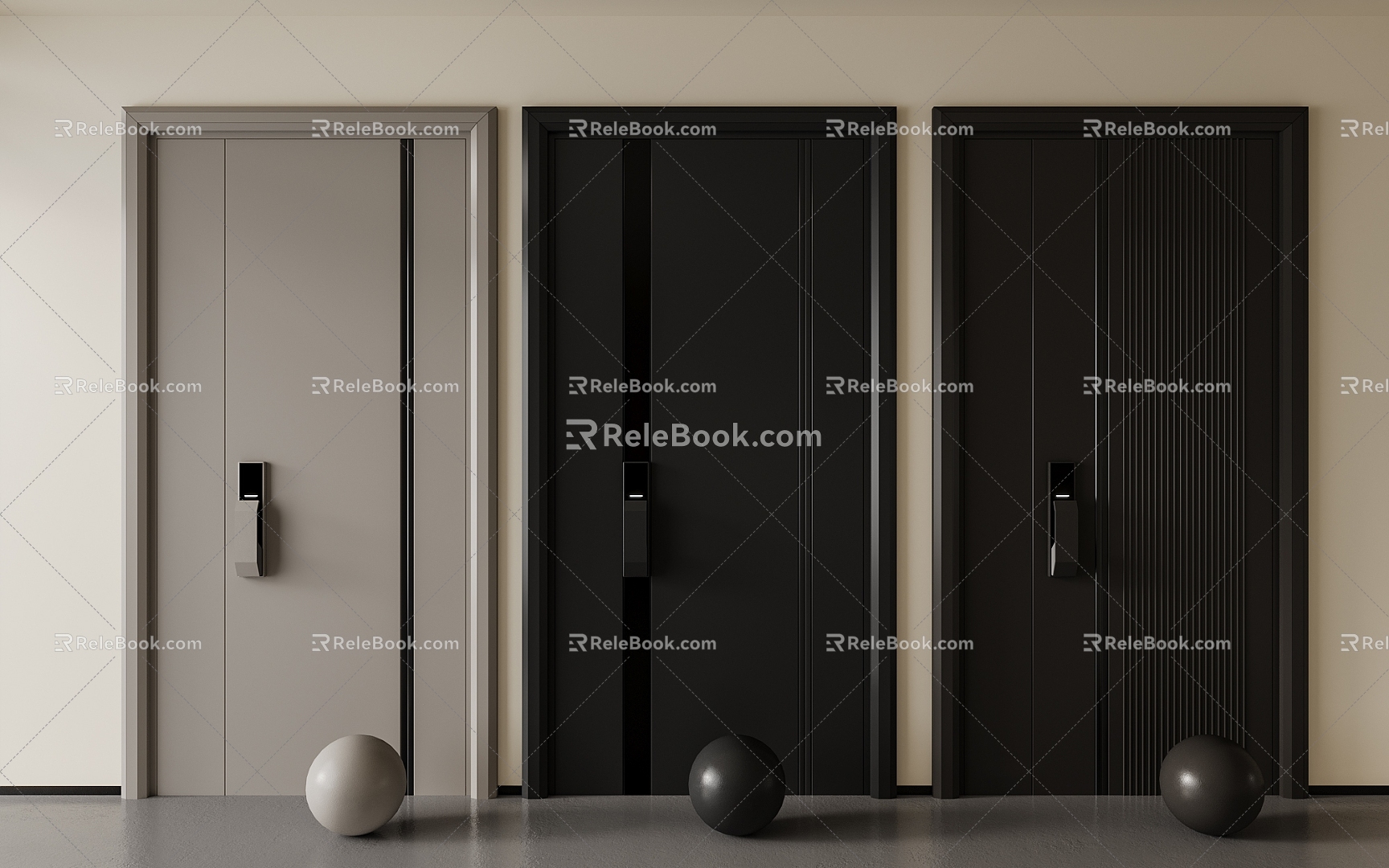 Entry door 3d model