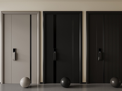 Entry door 3d model