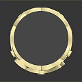 Elegant Gold Ring With Decorative Patterns And Shiny Diamonds For Fashion Accessory