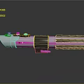 Detailed Lightsaber Design With Silver Black Handle Buttons And Metallic Finish