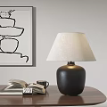 Vintage table lamp medieval table lamp 3d model