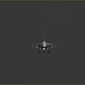 Modern Fighter Jet 3D Render with Detailed Cockpit and Mounted Weapons