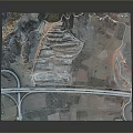 Detailed 3D Terrain Model With Roads Mountains And Farmland