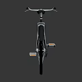 Vintage Bicycle With Classic Design Black Frame White Handlebar And Rear Rack
